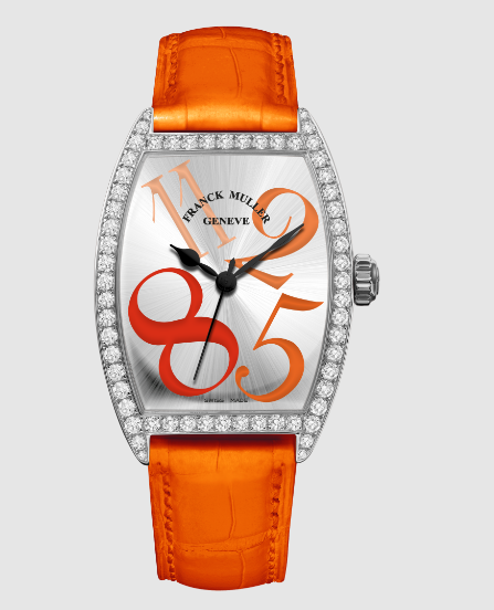 Best Franck Muller Cintree Curvex Lucky 8 1750 SC AT FO LUCKY 8 D Orange Replica Watch